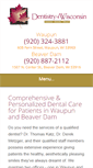Mobile Screenshot of dentistryofwisconsin.com